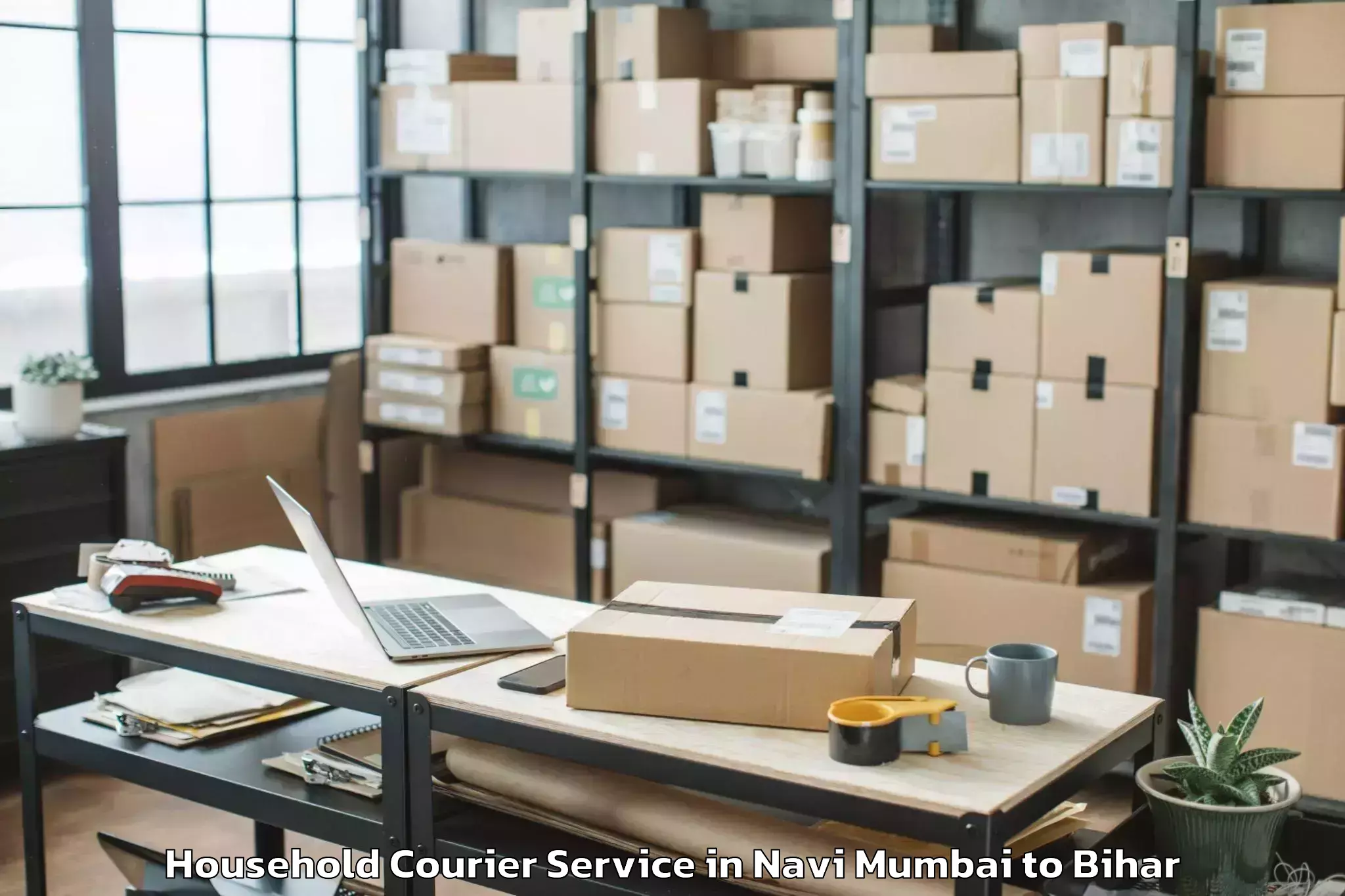 Easy Navi Mumbai to Jalalgarh Household Courier Booking